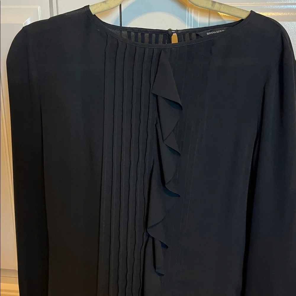 Black Ruffled Blouse - Picture 5 of 9